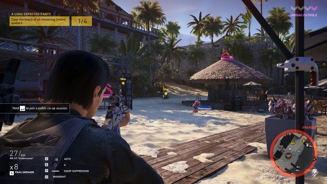 Clear the beach of all remaining Unidad soldiers (x5)