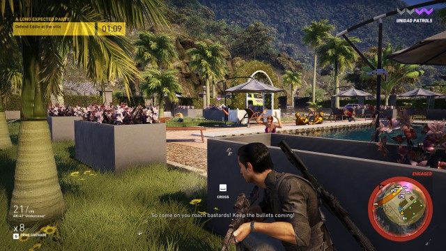 Defend Eddie at the villa [01:50]