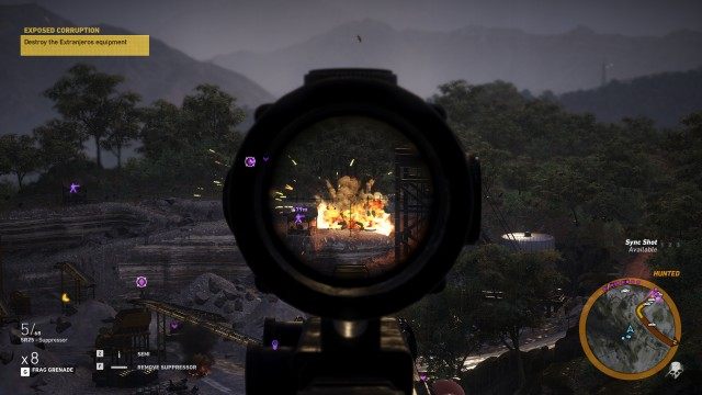 Destroy the Extranjeros equipment