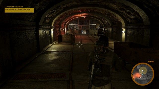 Find Arturo's bike hidden in the mine