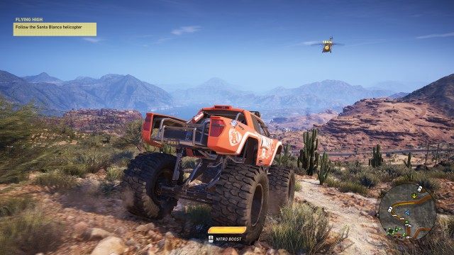 Follow the Santa Blanca helicopter