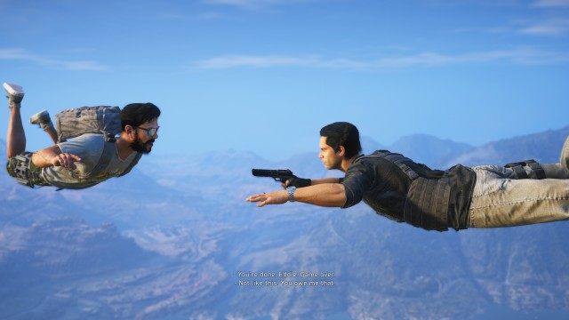 Jump from the plane to start freefalling with Eddie