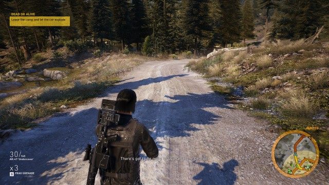 Leave the camp and let the car explode