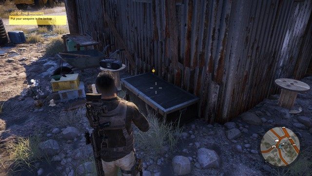 Put your weapons in the lockup