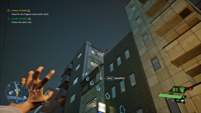 Search the area for clues with Spectral Vision / Follow the doll's trail