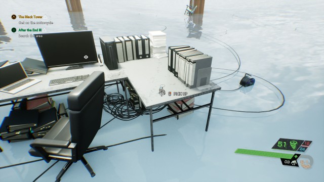 Search the area / Pick up the keychain