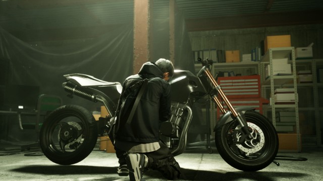 Go back to the garage / Repair the motorcycle