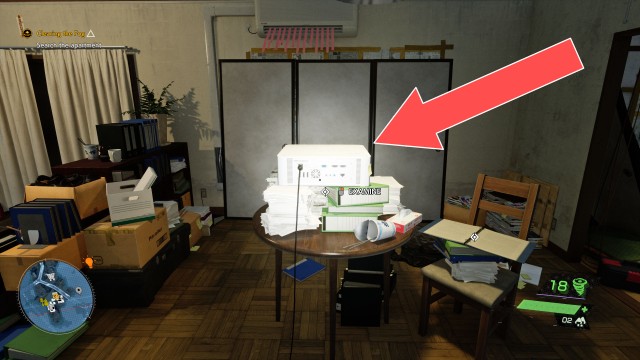 Search the apartment