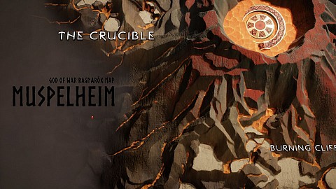 Muspelheim, God of War Ragnarök Map