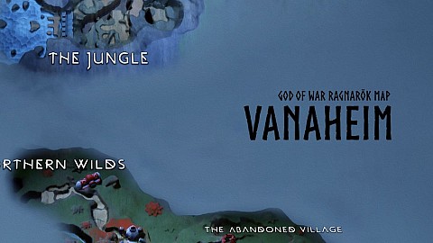 Vanaheim, God of War Ragnarök Map