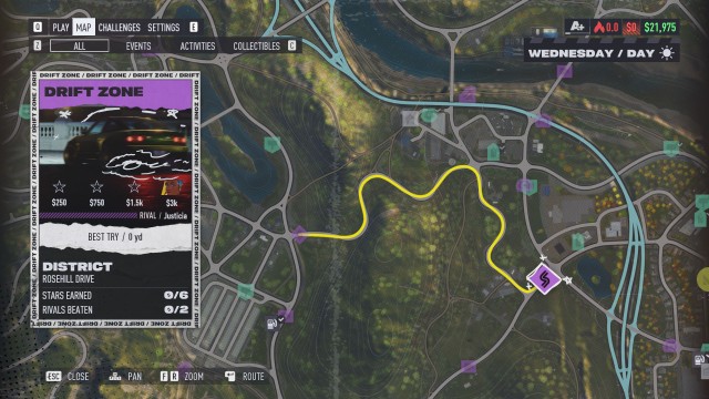 Rosehill Drive Drift Zone 1/2 (A)