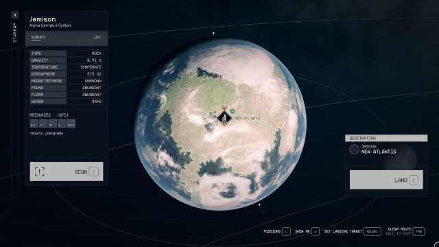 Land at New Atlantis