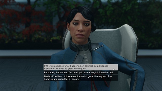 Listen to Hadrian's conversation / Address the Cabinet