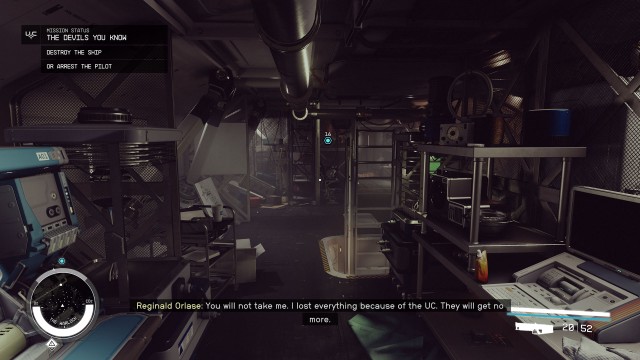 OR Disable the engines / Board "The Warlock" / Arrest the pilot / Collect the evidence