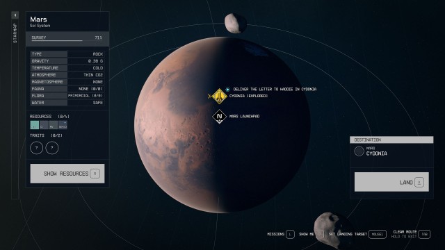 Deliver the letter to Haddie in Cydonia