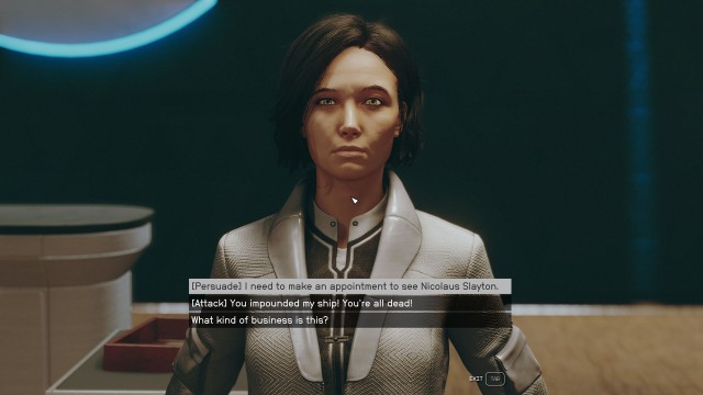 Go to Slayton Aerospace HQ / Find a Way to the Next Floor / Take the Elevator