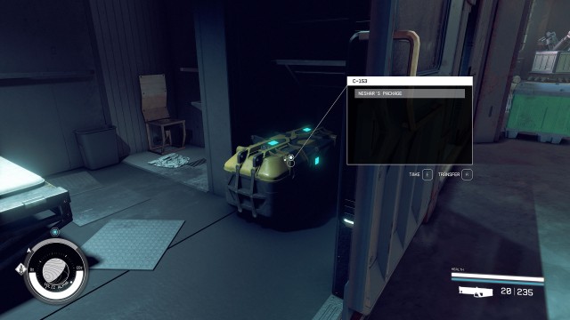 Find package in Sleepcrate C-153