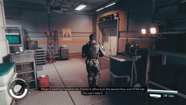Follow Ethan / Find the Director's Office