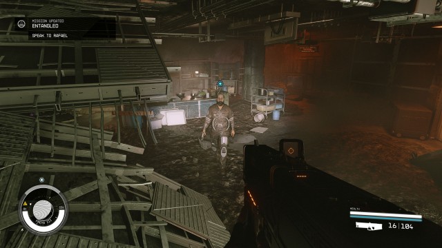 Follow Maria / Get to the lab