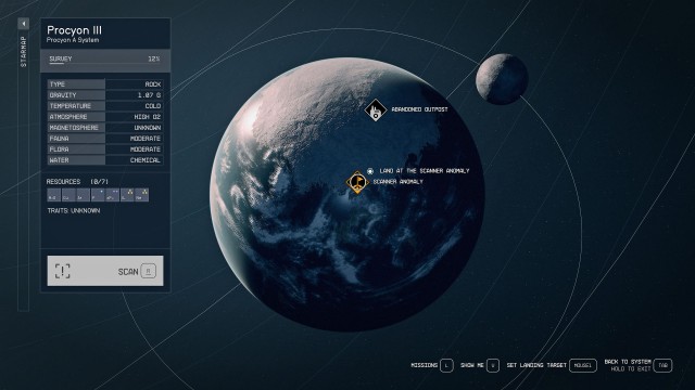 Go to Procyon III / Land at the Scanner Anomaly