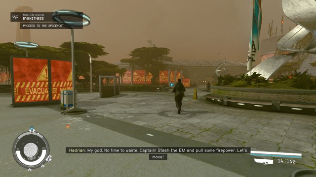 Take the NAT to the Spaceport / Proceed to the Spaceport