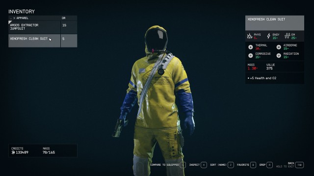Put on the clean suit