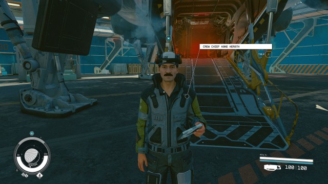 Speak to Crew Chief Herath at the New Atlantis Spaceport