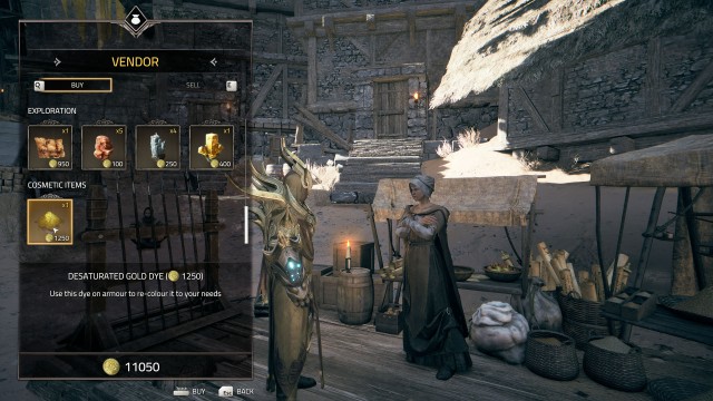 Desaturated Gold Dye