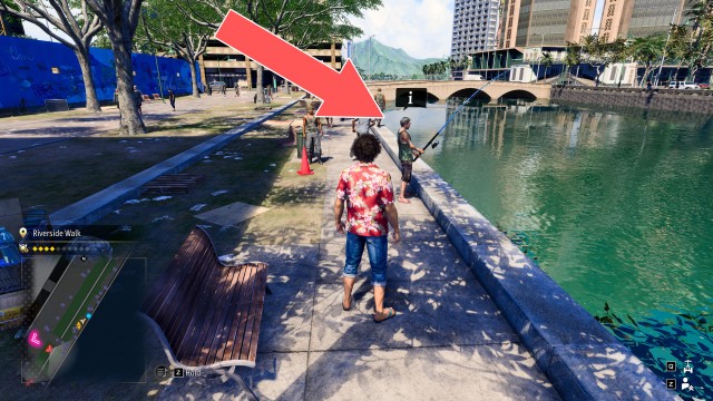 Fishing Homeless Man