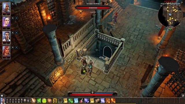 Stairs down to the Holding Cells