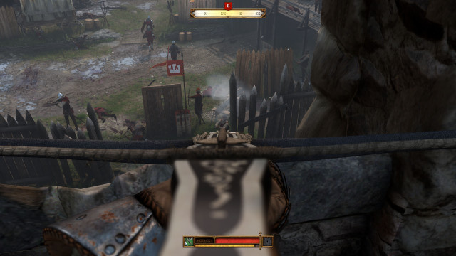 Defend the front rampart.