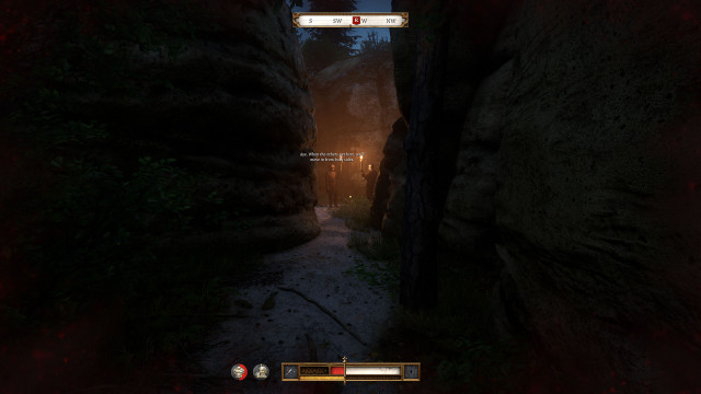 Explore the entry point into the rocks.