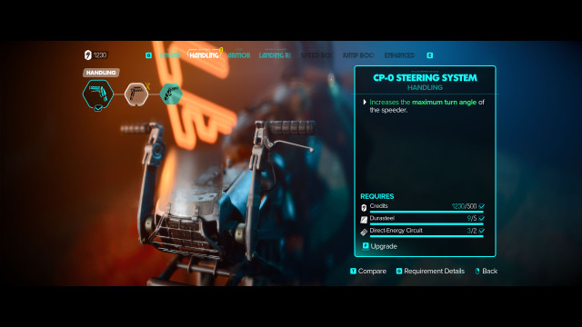 Speeder Mechanics