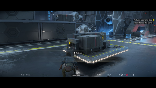 Activate Bosnok's Sled.