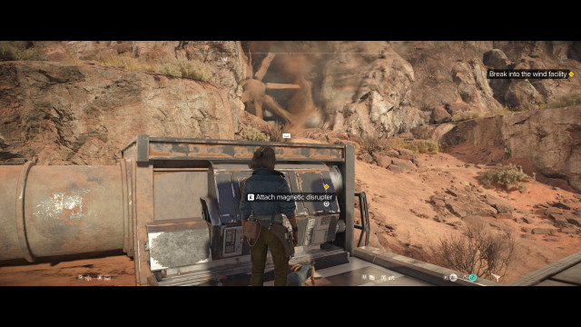 Break into the wind facility.