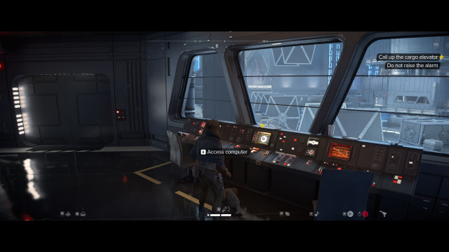 Call up the cargo elevator.