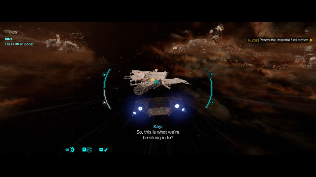 Reach the Imperial fuel station.