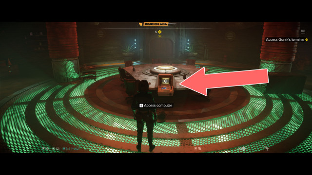 Access Gorak's terminal.