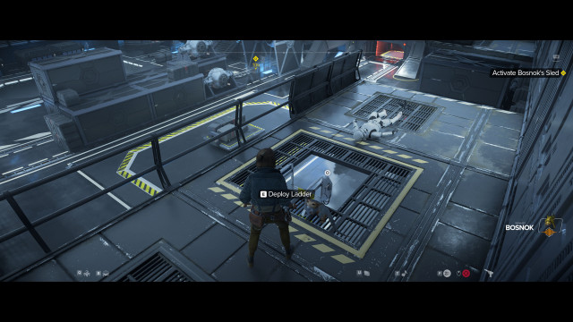 Activate Bosnok's Sled.