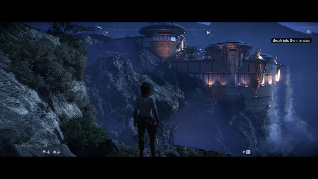 Break into the mansion.