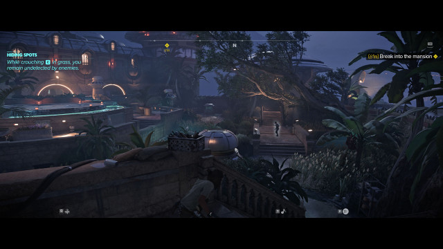Break into the mansion.