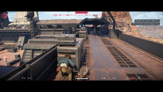 Disable the anti-air defenses.
