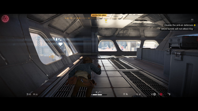Disable the anti-air defenses.