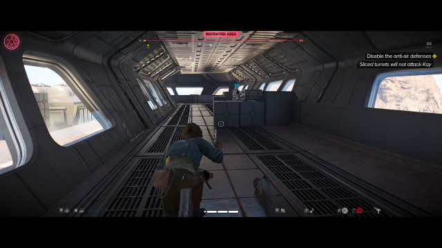 Disable the anti-air defenses.