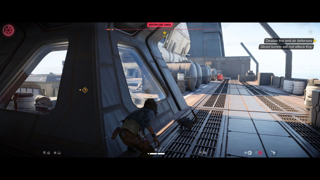 Disable the anti-air defenses.
