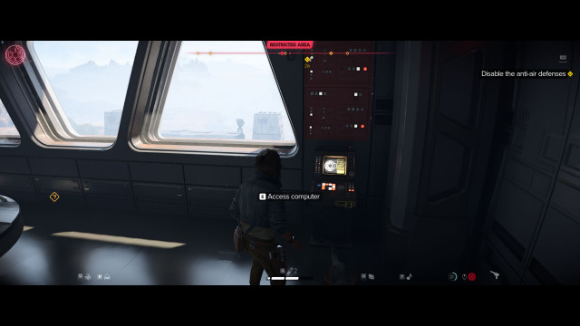 Disable the anti-air defenses.
