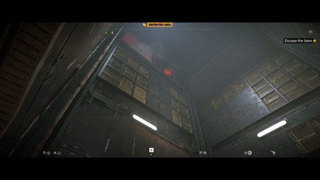 Escape the base.