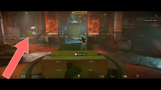 Escape the base.