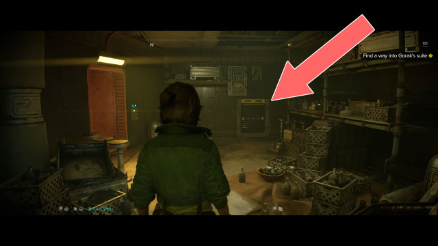 Find a way into Gorak's suite.