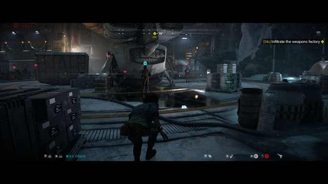 Infiltrate the weapons factory.